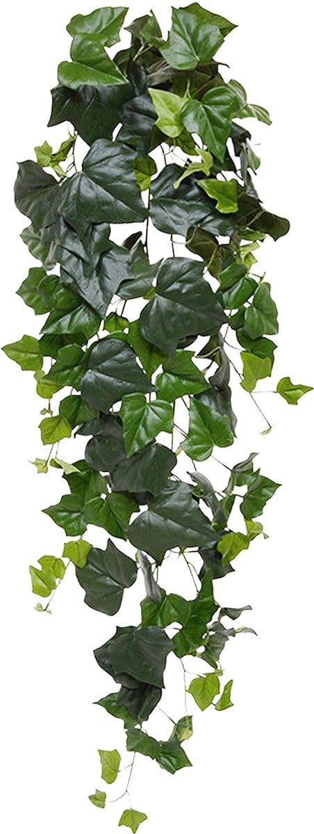 Hedera kunst hangplant 125cm - groen - FR - brand vertragend