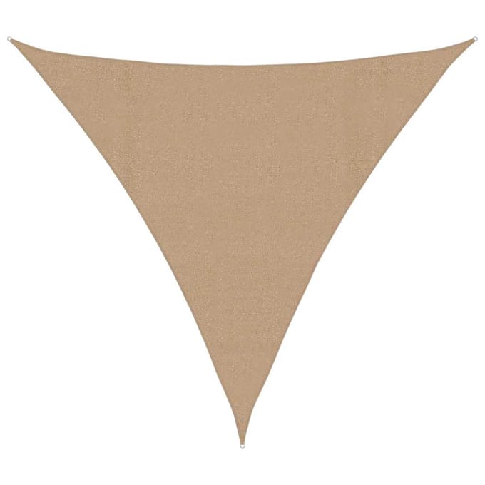 vidaXL Zonnezeil 160 g/m² 5x5x5 m HDPE taupe