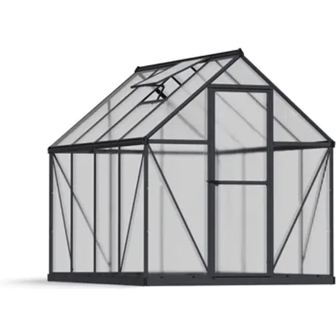 Canopia Tuinkas Mythos 6x8 - Polycarbonaat - Grijs - 185x247x208 Cm