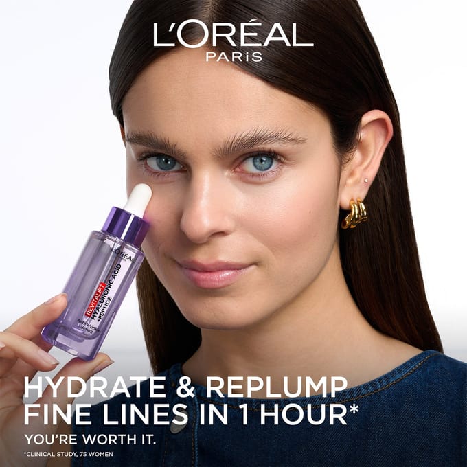 L'Oréal Paris Hydration Heroes Face and Eye Serum Duo with Hyaluronic Acid and Caffeine