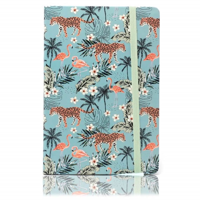 A5 Notitieboekje - Vintage Tropical - Tijger