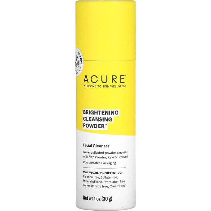 ACURE, Brightening Cleansing Powder, 30g(1oz) yellow