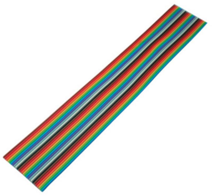 Flachkabel farbig Raster 1,27mm 26 pin 3m