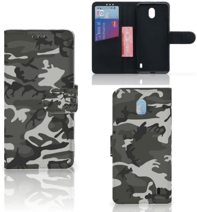 Nokia 1 Plus Telefoon Hoesje Army Light