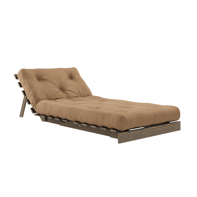 Karup Slaapbank Roots 90 - 755 Mocca - 106 carob brown lacquered