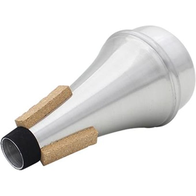 Hoge kwaliteit trompet rechte demper Sourdine aluminiumlegering zilverkleur white