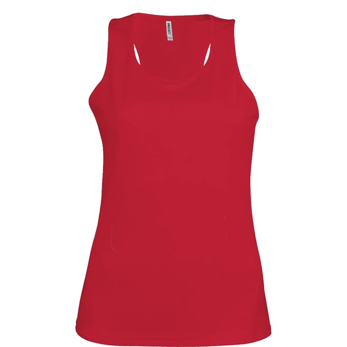 Damessporttop overhemd 'Proact' Red - XS