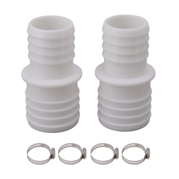 32mm Slangkoppeling Zwembadslangadapter met Slangklem Slangadapter Vervanging voor Pangea Tech white