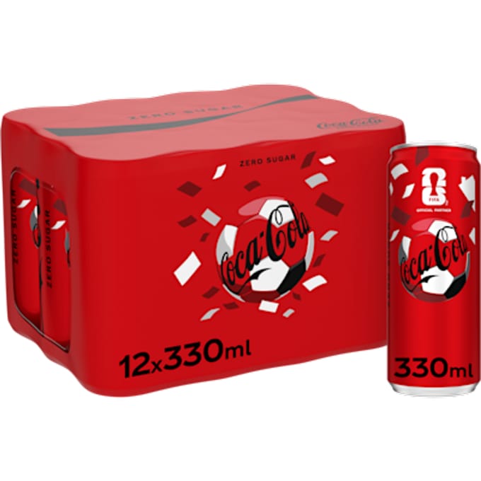 Coca-Cola Zero Sugar Frisdrank - 12 x 330 ml