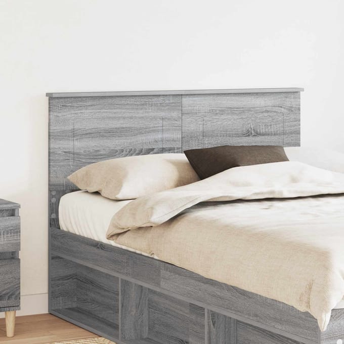 vidaXL Hoofdbord Grijs Sonoma Bewerkt hout
