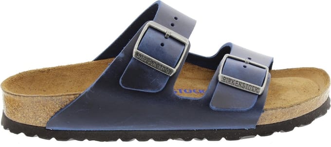 Birkenstock Slippers - Maat 37 - Unisex - donkerblauw