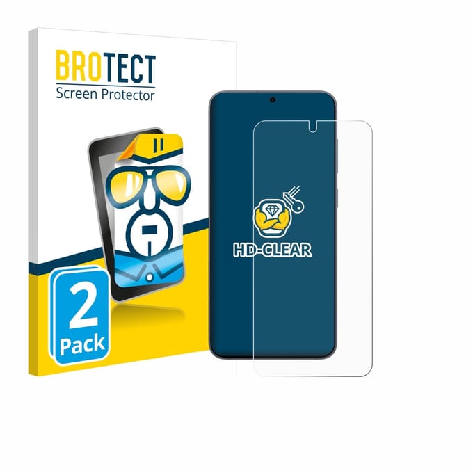 BROTECT - Screenprotector voor Samsung Galaxy S25 Enterprise Edition - Folie Beschermfolie transparant 2 Stuks