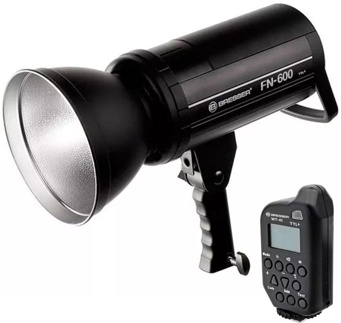 Bresser FN-600 TTL Nikon – Professionele flitser met accu en High Speed Sync