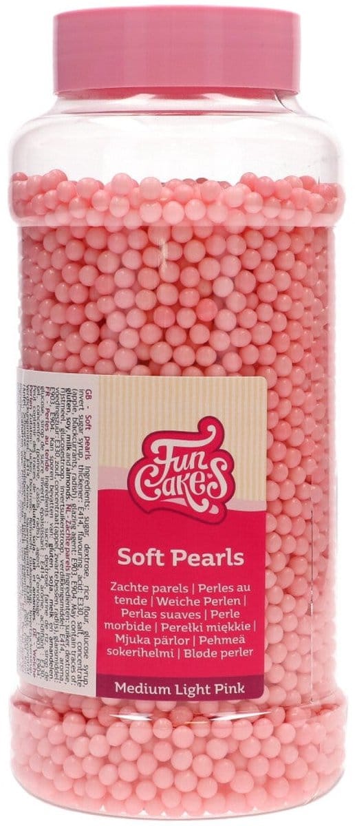 FunCakes Soft Pearls - Klein - Light Pink - 600g