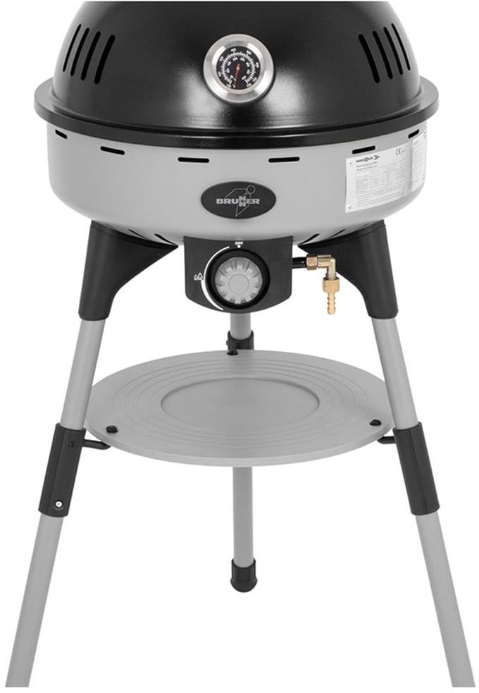 Brunner Devil BBQruiser HT Roundpan 30 - draagbare gasbarbecue 30mbar