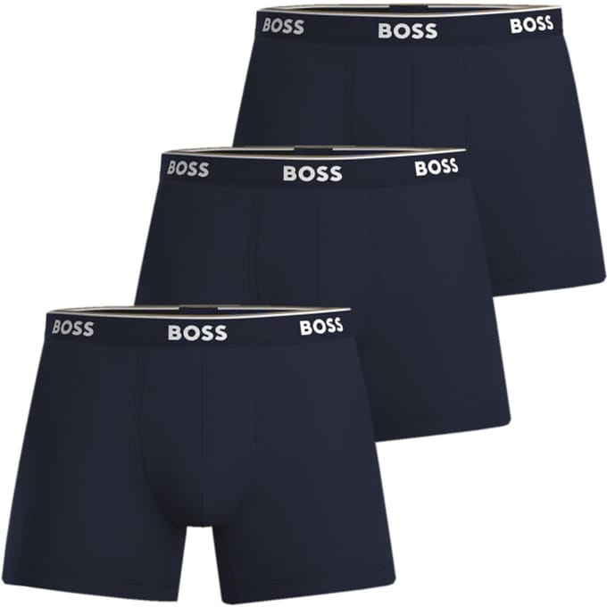 Boxershort met logo in band in een set van 3 stuks, model 'Power'