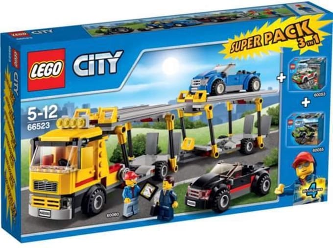 Lego City Super Pack 3 in 1 - 66523 - (60053, 60055, 60060)