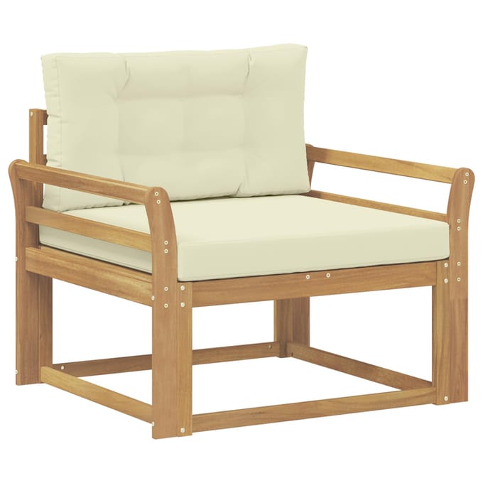 vidaXL - Buiten - Midden - Sofa - Polyester - Wit