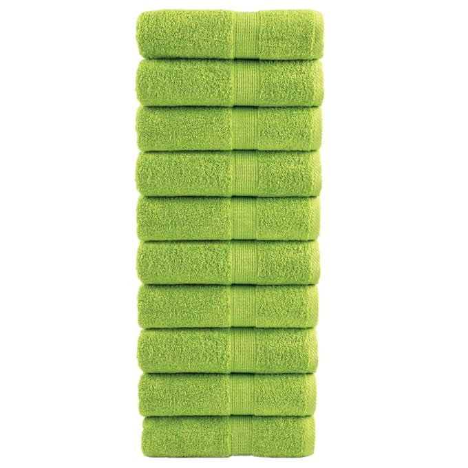 vidaXL - Gastendoekjes - SOLUND - 10 - st - 600 - g/m² - 30x50 - cm - appelgroen
