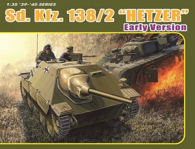 Dragon Modelbouwpakket Militaire voertuigen - 6708 Sd.Kfz.138/2 Hetzer Early Production Plastic - 1:35 - Modelbouw