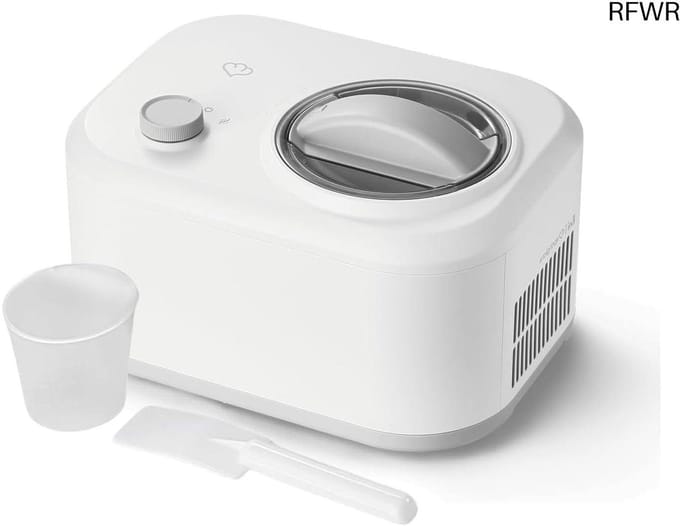 IJsmachine - Dessertmaker - Zelf IJs Maken - Met Compressor - 1 Liter - Wit