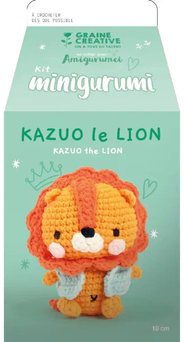 Graine Creative haakpakket amigurumi leeuw Kazuo - creatief speelgoed.