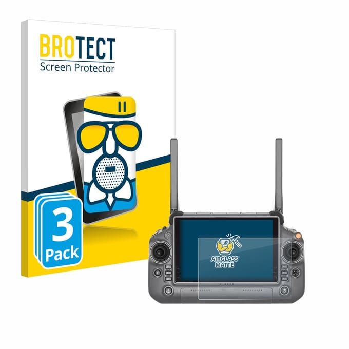 BROTECT - Screenprotector voor DJI RC Plus - Folie Beschermfolie Beschermglas matte 3 Stuks