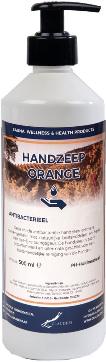 Handzeep Orange 500 ml - met gratis pompje