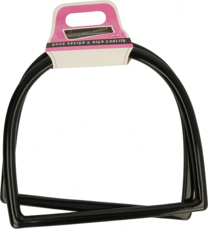 Opry plastic tasgreep 1 paar 20cm zwart