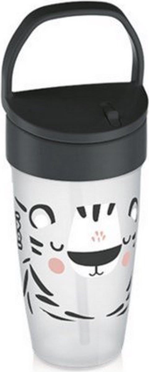 LOVI | Drinkbekker | Salt&Pepper | wit- zwart 250 ml, 12m+