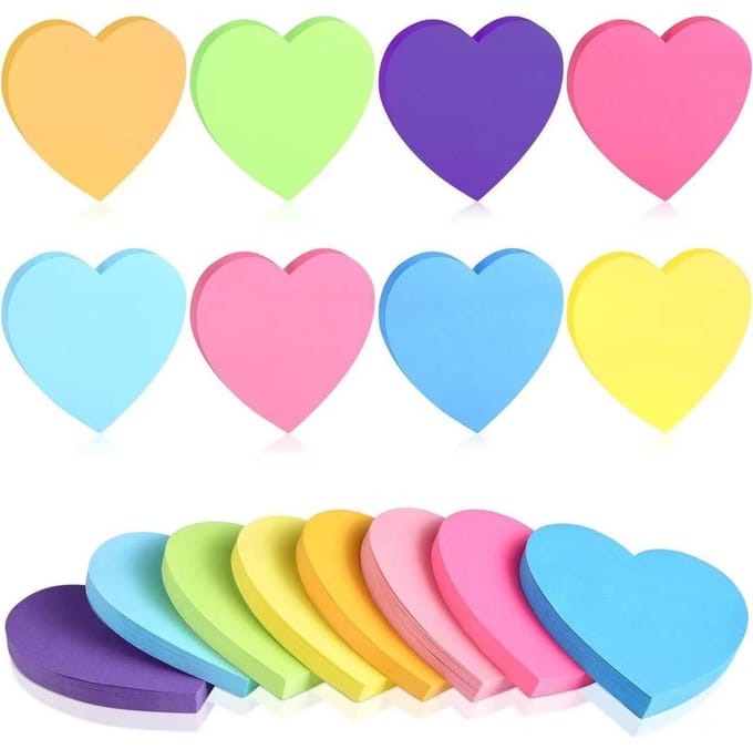 EXCITAT Sticky Notes - Kleurrijke Sticky Notes - Post-it Notes - Multifunctioneel - Voor school, thuis, kantoor