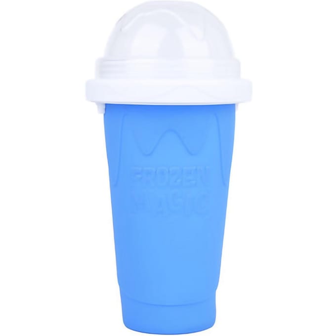 Snelbevroren Beker Draagbare Dorstlesser Silicagell IJs Slush Maker Beker voor DIY Smoothie Blauw 400ml blauw