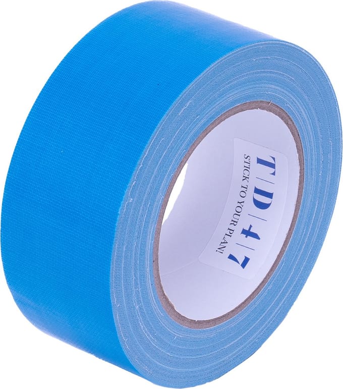 TD47 Gaffa Tape 50mm x 25m Fluor Blauw