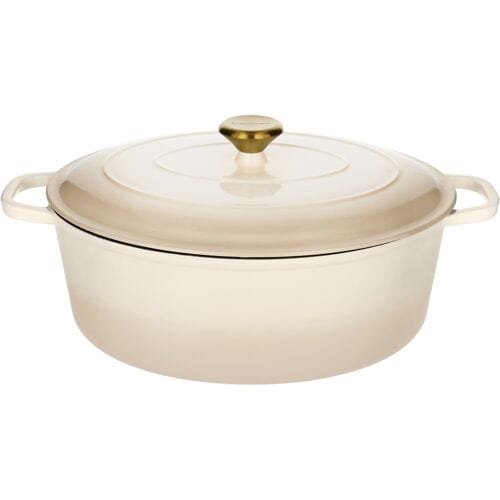 SILVERCREST Gietijzeren braadpan, Ø35 cm (Beige)