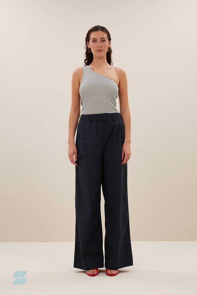By-Bar Charly Stripe Top Midnight Thin Stripe Größe: M | Tanktops Outlet | Damen