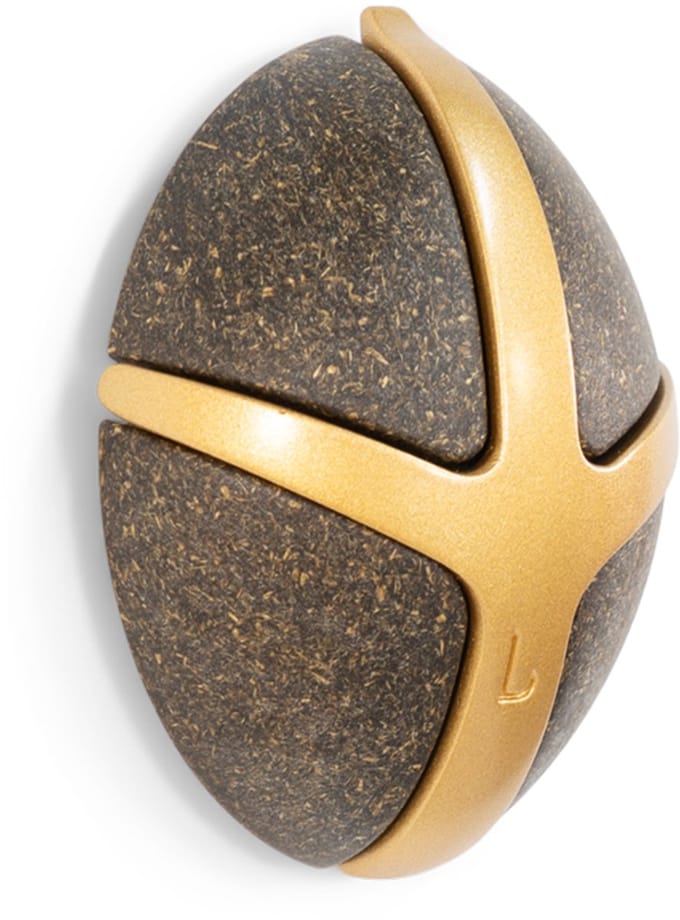 Spinder Design kapstok Bio Tick - Bio / goud - 3 haken