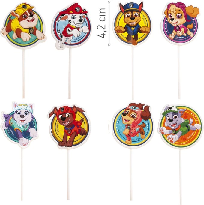 Dekora - cupcaketopper - taarttopper Paw Patrol set/16
