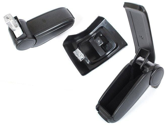 MODECAR Ford Focus Mk2 Serie - Auto Armsteun - Zwarte Ecologisch Leer - Compleet Montageset