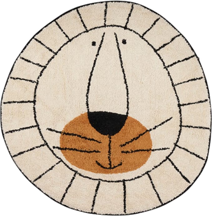 Tapis Petit Lion Vloerkleed Natural 100 x 100 cm
