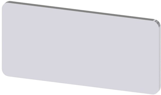 Siemens 3SU1900-0AC81-0AA0 3SU19000AC810AA0 Opschriftbord Montage mogelijkheid (l x b) 27 mm x 12.5 mm Zonder opdruk Zilver 10 stuk(s) Piece