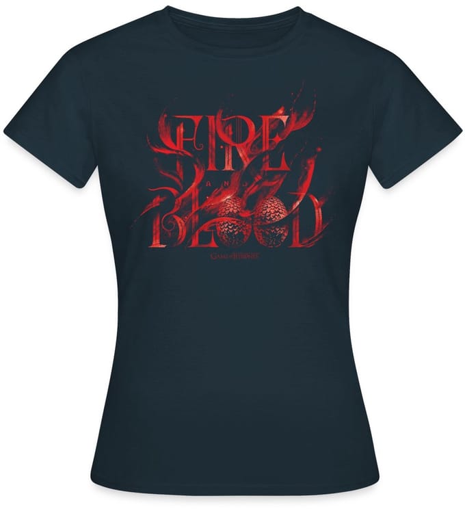 Game Of Thrones Huis Targaryen Fire & Blood T-Shirt Dames