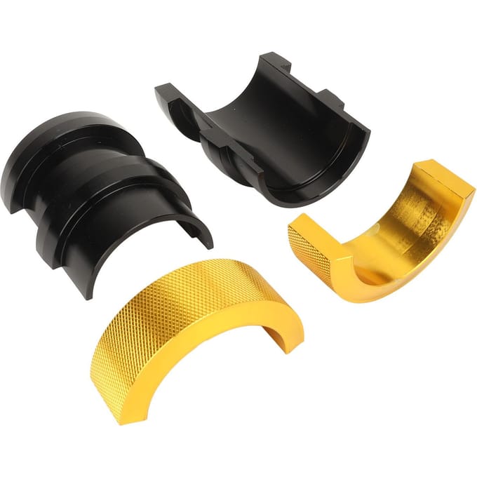4 STUKS Vorkkeerring Driver Tool Aluminiumlegering Vorkkeerring Installateur Driver Verwijderingsset voor 49 tot 50 mm black