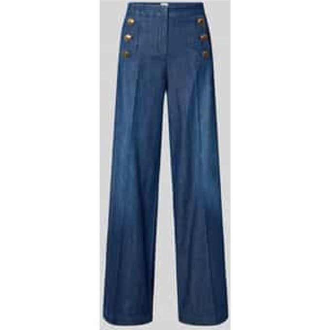 Wide leg jeans met knopen model 'BRIDGET'