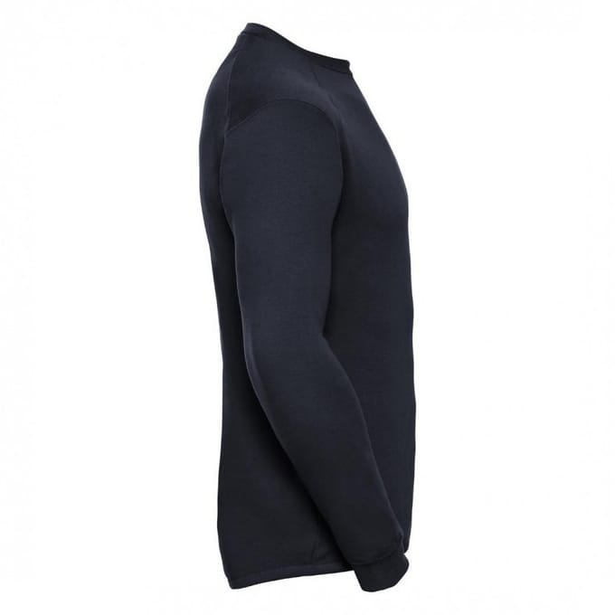 Russell Werkkleding Heren Bemanning Hals Set In Sweatshirt Top (Zwart)