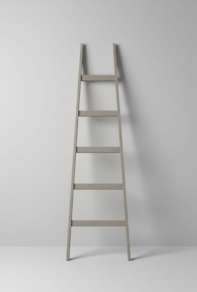 Taupe decoratieladder