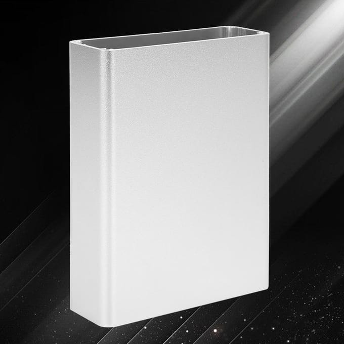 Boîtier de projet en aluminium intégré argent mat DIY coque de produit électronique 28x84x110mm