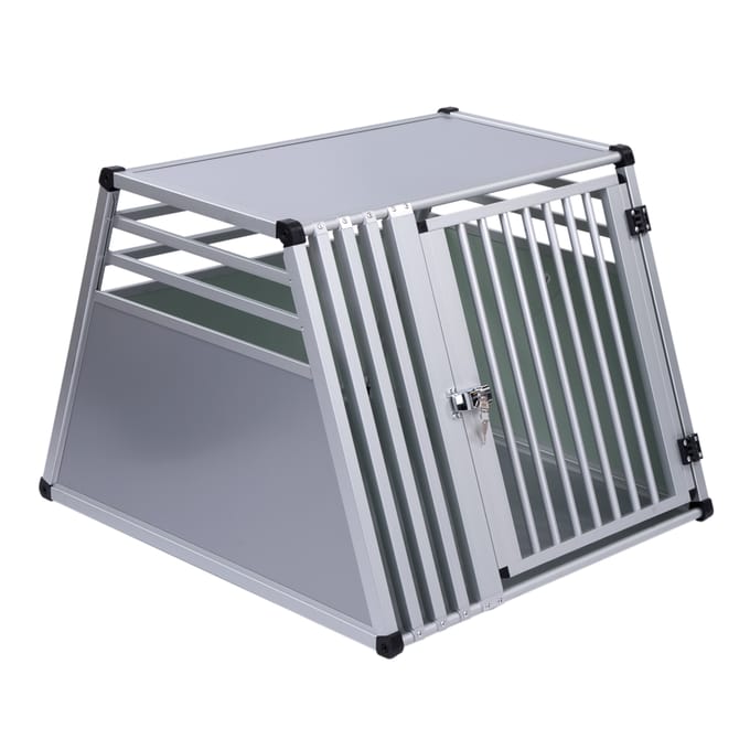L: L 92 x B 80 x H 65 cm - Hondenbench Auto AluRide