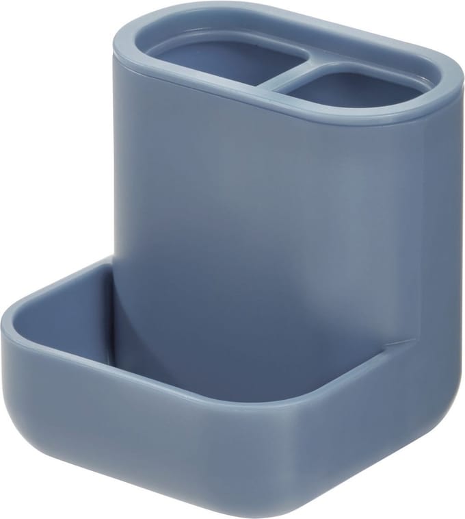 iDesign Tandenborstelhouder - Blauw - Sorteervakken & Decoratief