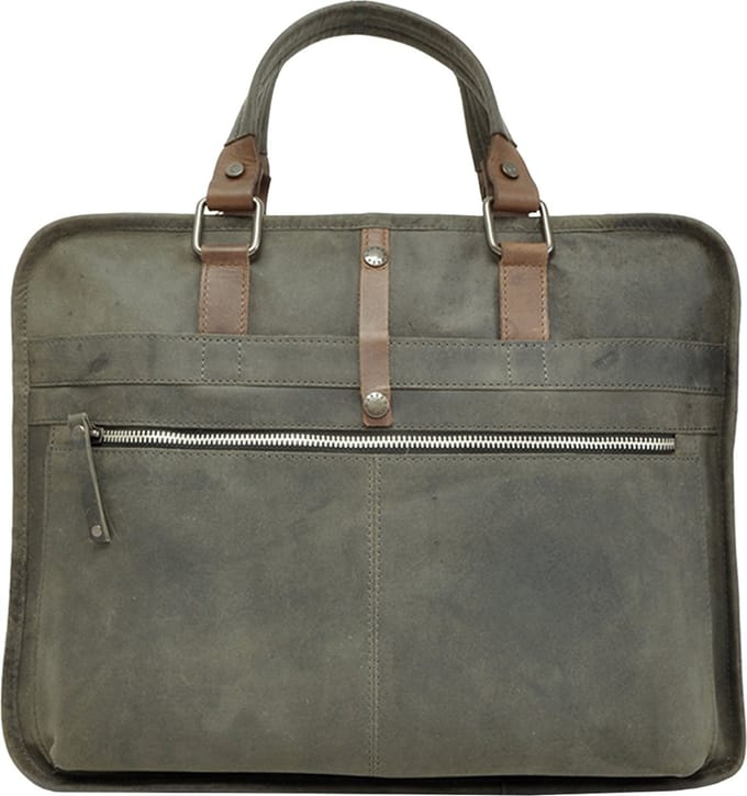 Berba Laptoptas Barbarossa Leer - groen