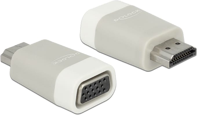 Premium HDMI naar VGA adapter - compact / grijs